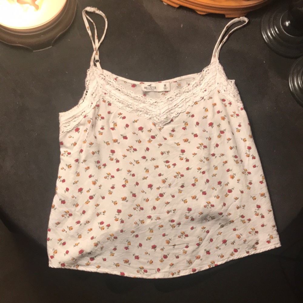Cropped Floral Tank Top